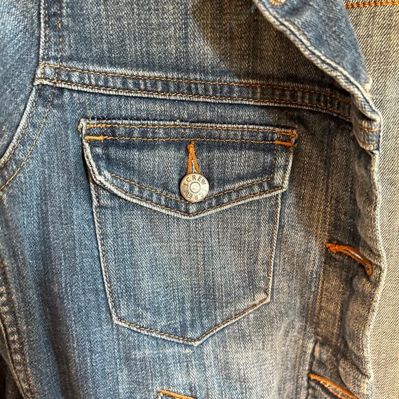 J.Crew Button Front Denim Jacket Monaco Wash Blue Size Small - Picture 4 of 5